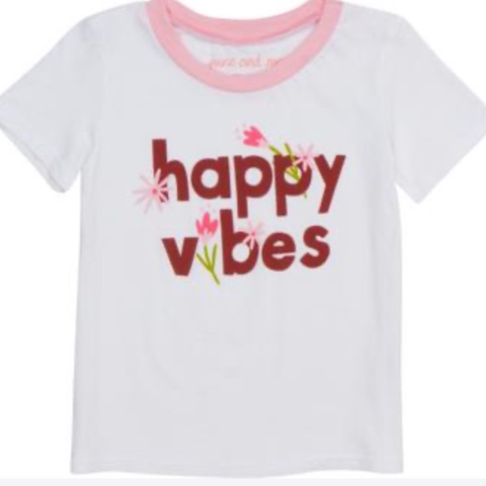 Happy Vibes ringer tee - JUNE AND MAY